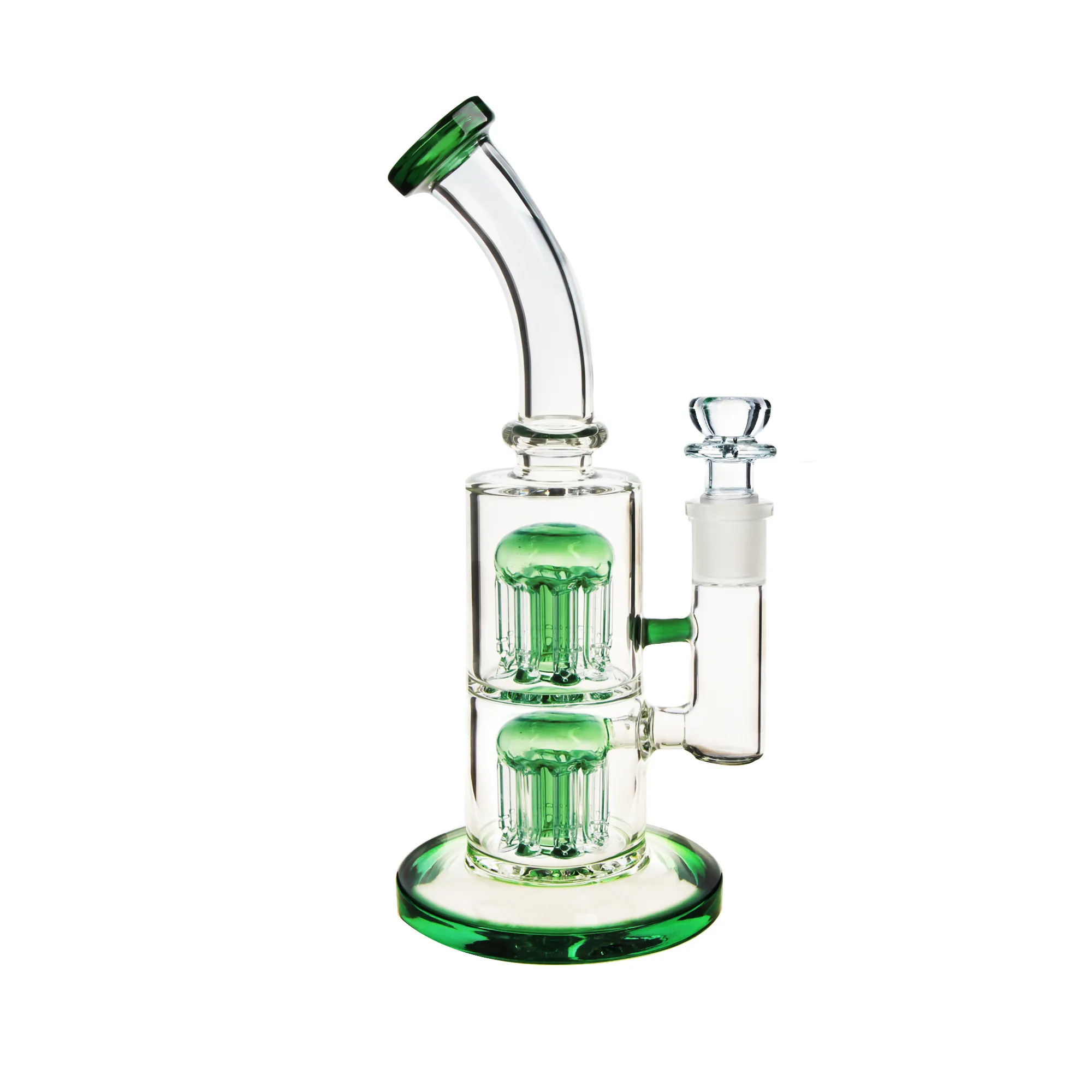 Dropshipping REANICE Quartz Banger Bowl Honeycomb Perc Green Bongs